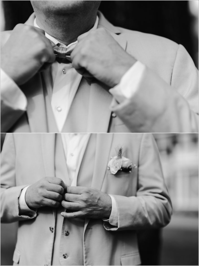 black and white groom ties bow tie