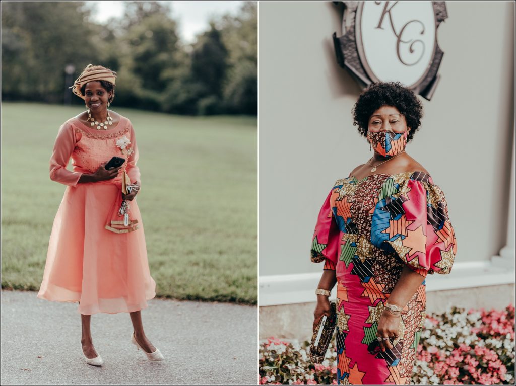 senegal family dressed up for wedding at kings contrivance restaurant
