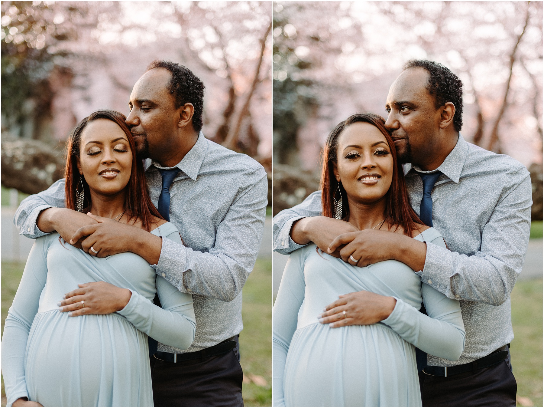 Kenwood Cherry Blossoms Maryland Maternity Photographer