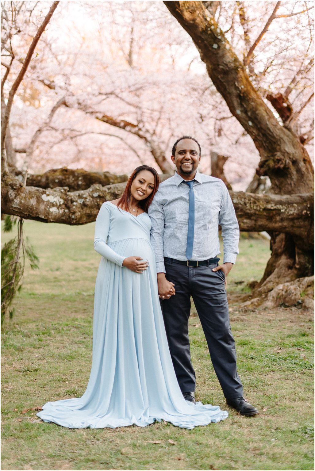 Kenwood Cherry Blossoms Maryland Maternity Photographer