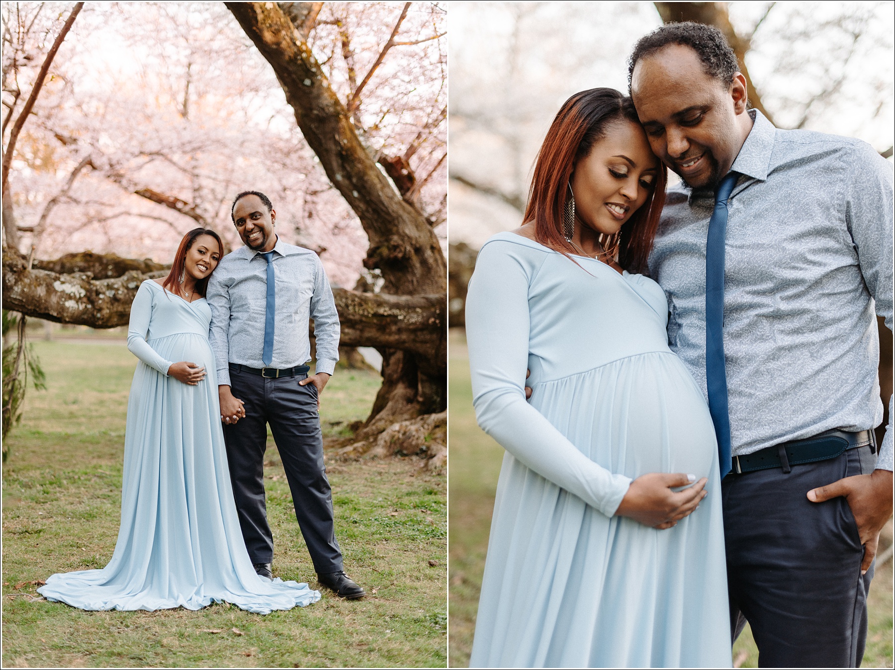 Kenwood Cherry Blossoms Maryland Maternity Photographer