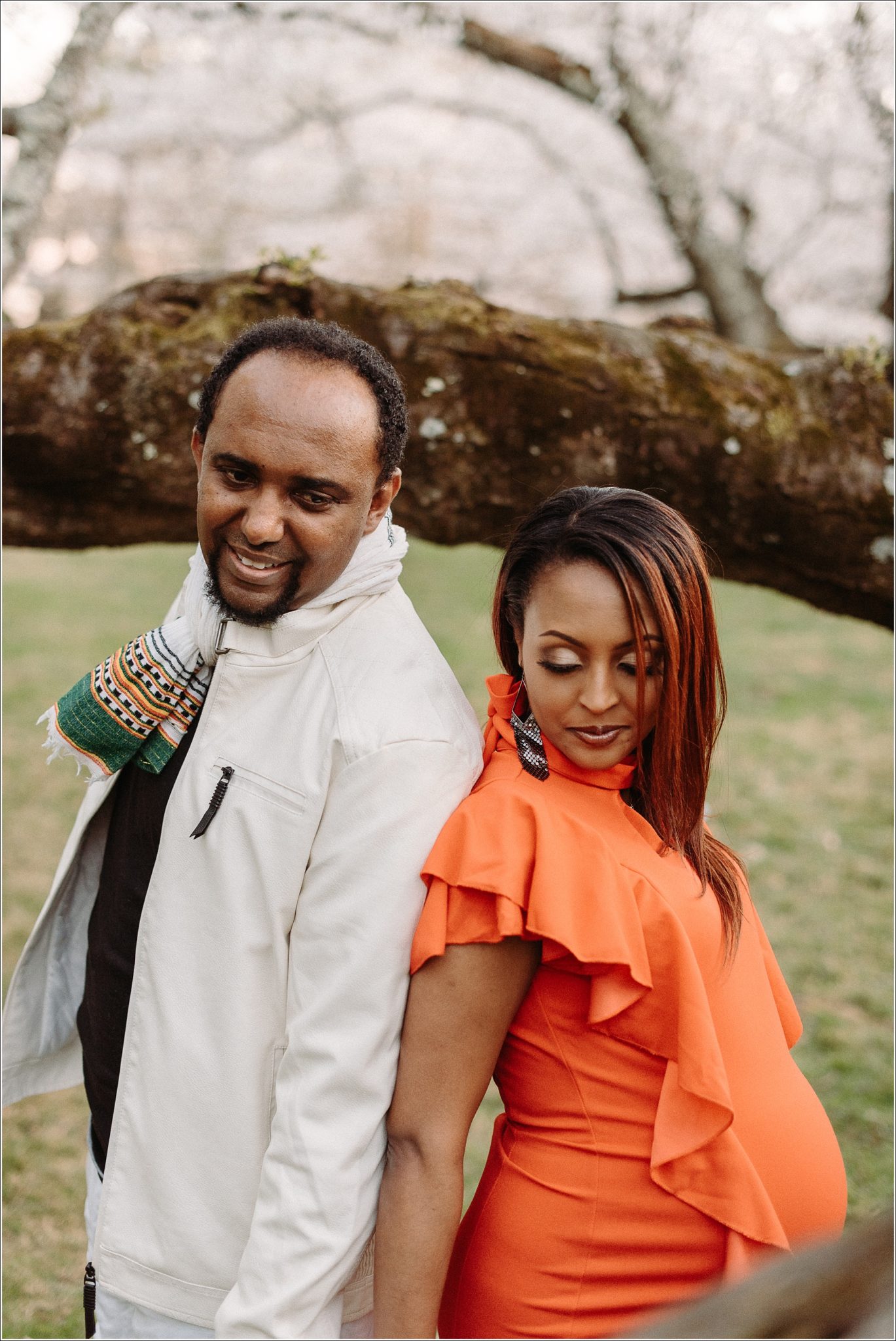 Kenwood Cherry Blossoms Maryland Maternity Photographer